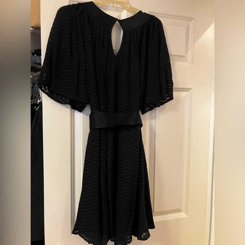 Catherine Malandrino Black Textured Dress